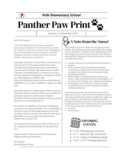 November Newsletter